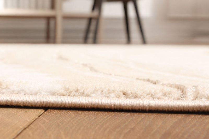 Tapis Contemporain/Moderne Dove 5'0\" x 8'0\" en Ivoire