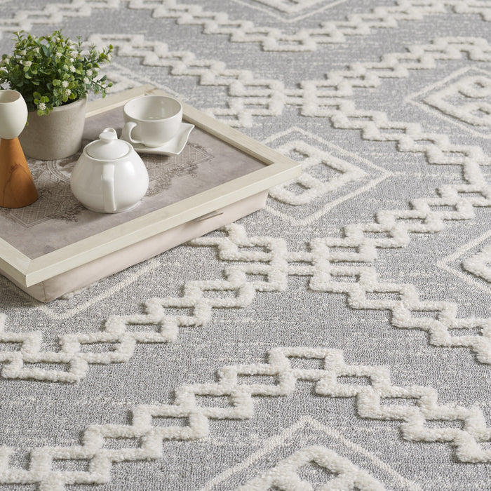 Carpette à poil long Quinto Moroccan Quatro - 2 pi 7 po x 8 pi 