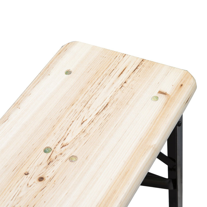 Outsunny Ensemble De Table De Pique-pliante 3 Pieces