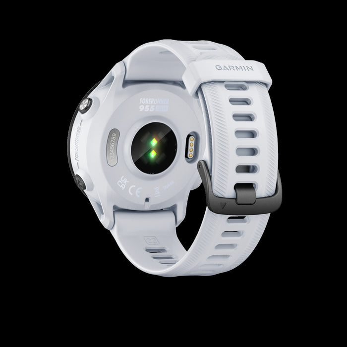 Garmin Forerunner® 955 Solar Gps Montre Intelligente - Suivi De Fitness Avec Charge Solaire - Pierre Blanche