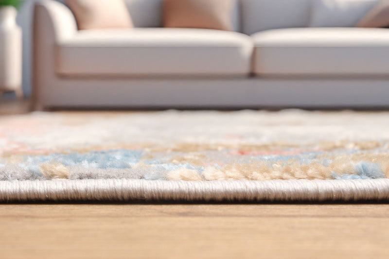 Tapis Contemporain/Moderne Bronte 8'0\" x 10'0\" en Ivoire