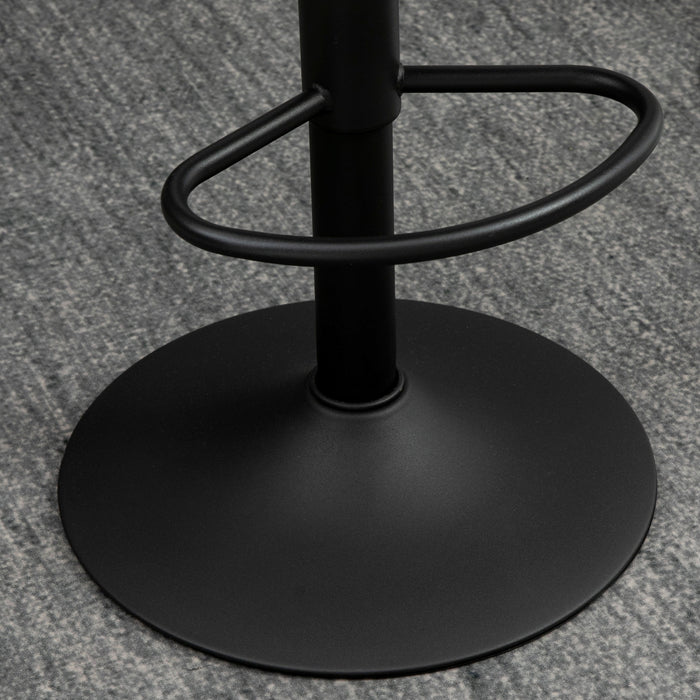 HOMCOM Lot 2 tabourets de bar reglables, hauteur comptoir, gris