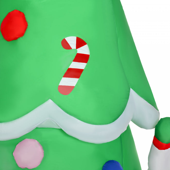 Homcom Arbre Gonflable De Noel Vert