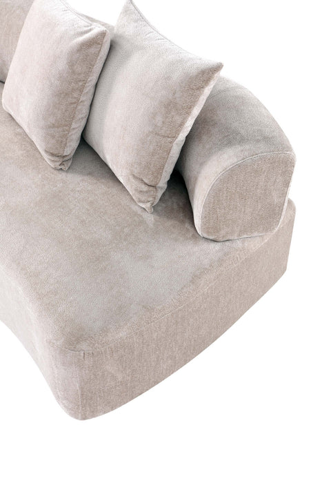 Ensemble de canape 2 pieces Verandah style milieu du siecle en beige