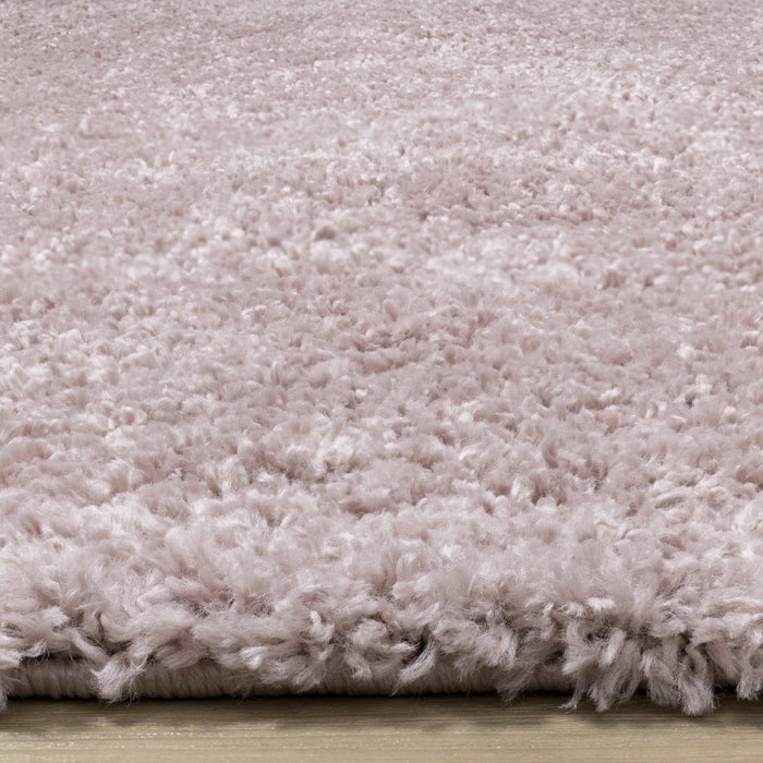Tapis Taylor a poils longs confort rose, 7'10\" x 10'6\"