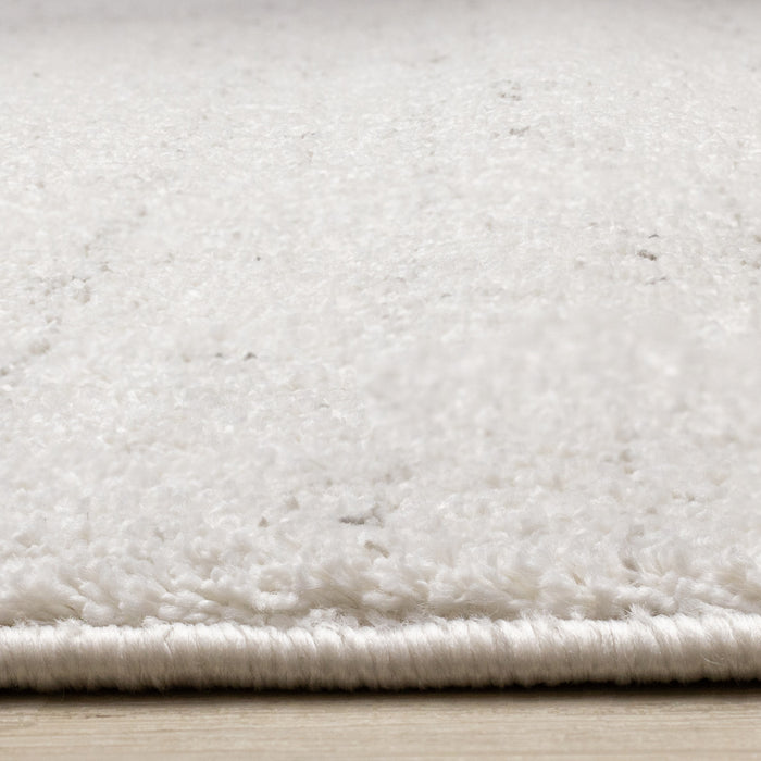 Tapis Surrey mouchete blanc gris, 5'3\" x 7'7\"