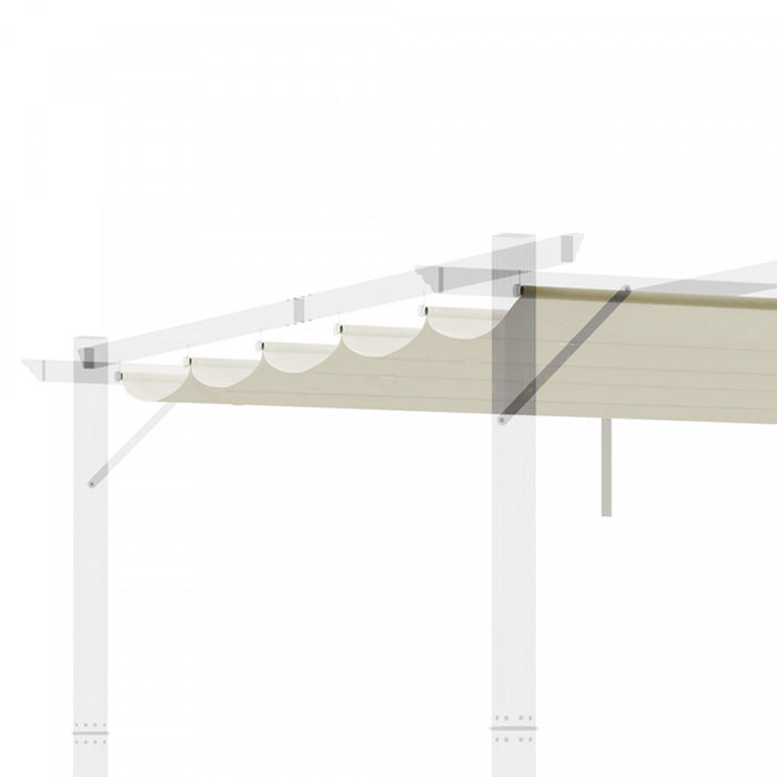 Outsunny Toit De Rechange Pour Pergola De 9.8' X 9.8', Blanc Creme