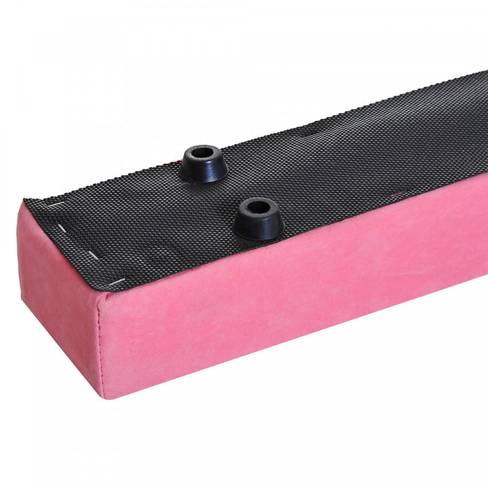 Soozier Poutre d'equilibre pliable 7 pieds, poutre de gymnastique, rose