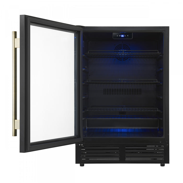 Refroidisseur a boissons Frescolino de 24\" en Noire, capacite de 188 canettes- FWCDR6665-24BLK