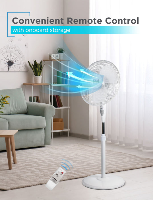 Ventilateur sur pied Black+Decker de 16 po 
