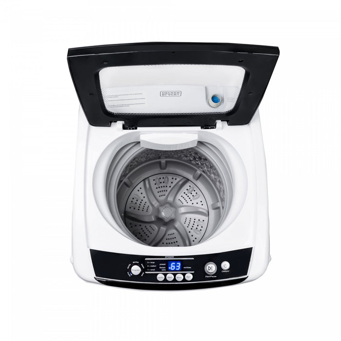 Laveuse portable BLACK+DECKER serie BCDPW, capacite de 3 kg, BPWM09W