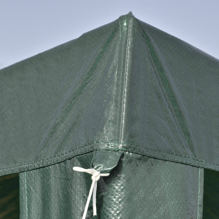 Outsunny Tente De Fete, Abri D'evenement Portable Auvent De Gazebo, Vert