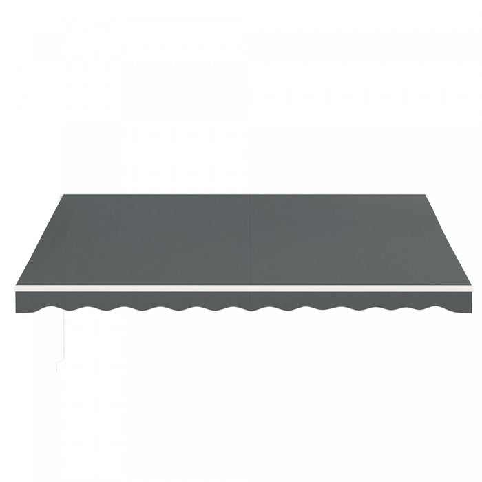 Outsunny 10' X 13' Store Banne Electrique Protection Uv Telecommande, Gris