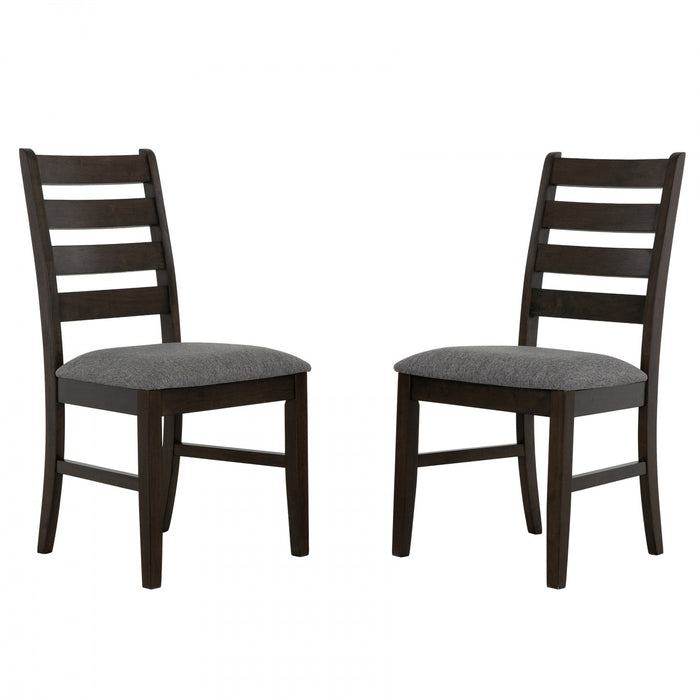 Ensemble de salle a manger Winfield 5 pieces en bois massif avec chaises a dossier echelle (4 a 6 places)