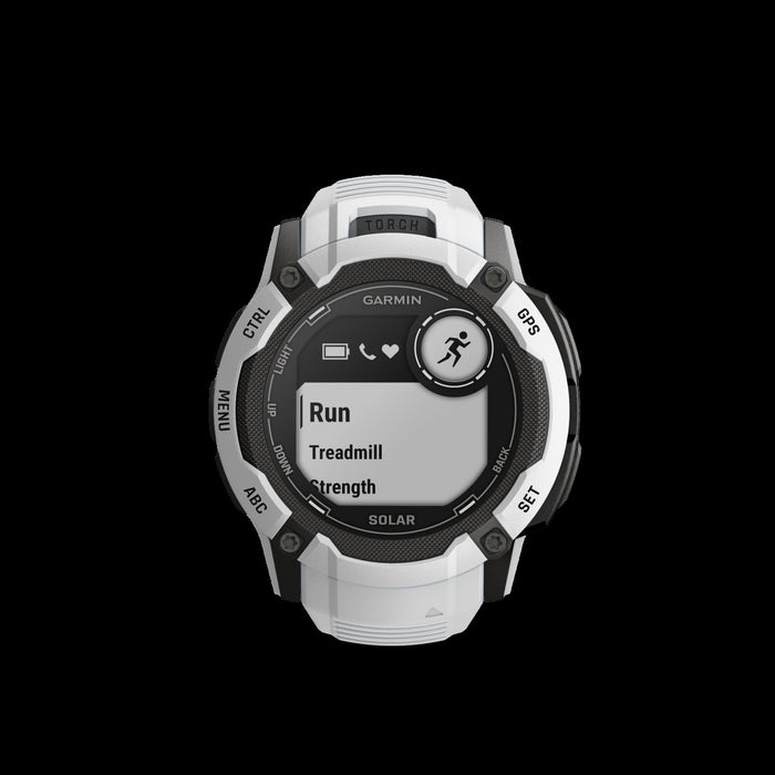 Garmin Instinct® 2x Solar Gps Montre Intelligente - Suivi De La Sante Et De La Condition Physique Avec Gnss Multi-bande - Pierre Blanche