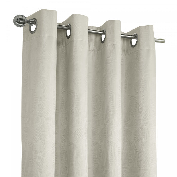 Panneau de rideau coupe-lumière à œillets Ethan blanc de Thermaplus - 52 x 95