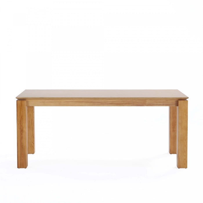 Ensemble de salle a manger chic industriel moderne Paragon et Rockaway 7 pieces en flocon d’avoine et naturel