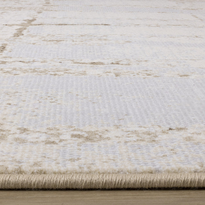 Carpette Isabelle crème à aspect vieilli - 7 pi 10 po x 10 pi 10 po
