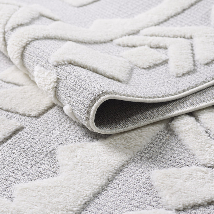 Carpette à poil long Quinto Tres Moroccan - 5 pi 7 po x 7 pi 3 po