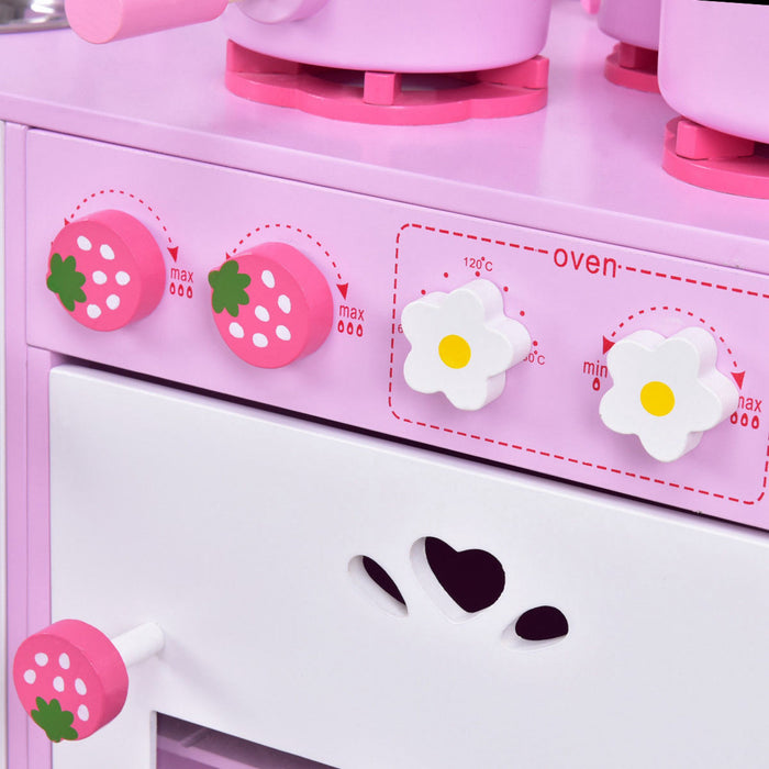 Cuisine Pour Enfant Avec Accessoires, Cuisine Pour Enfant En Bois, Jeu D’imitation De Cuisine, Jeux De Role Pour Les Enfants