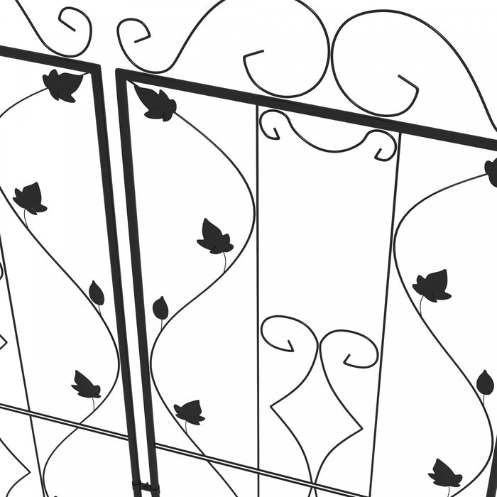 Outsunny Lot De 2 Treillis De Jardin En Metal Pour Plantes Grimpantes