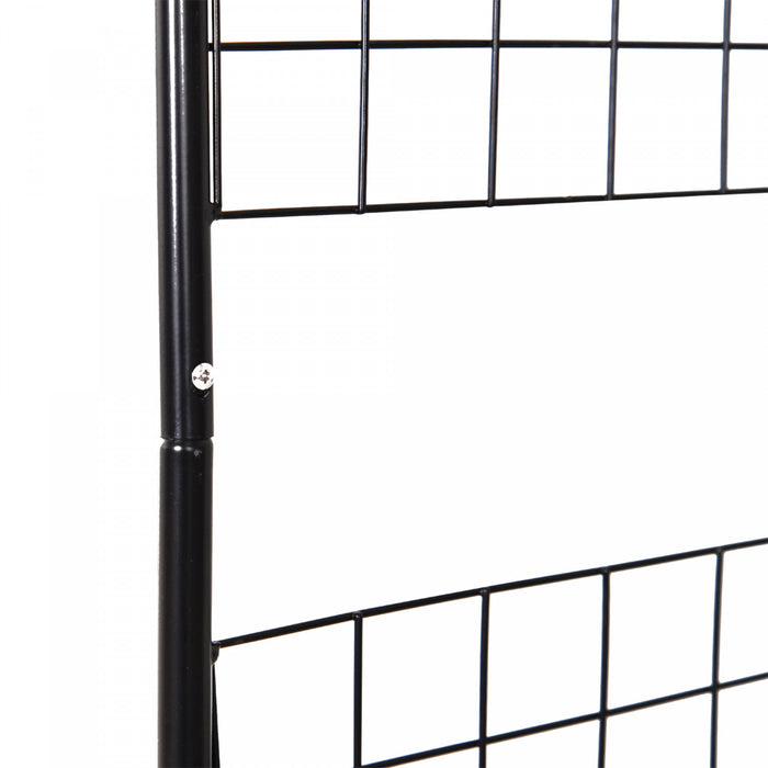 Outsunny Arche De Jardin En Metal 8pi Pour Plantes Grimpantes, Noir