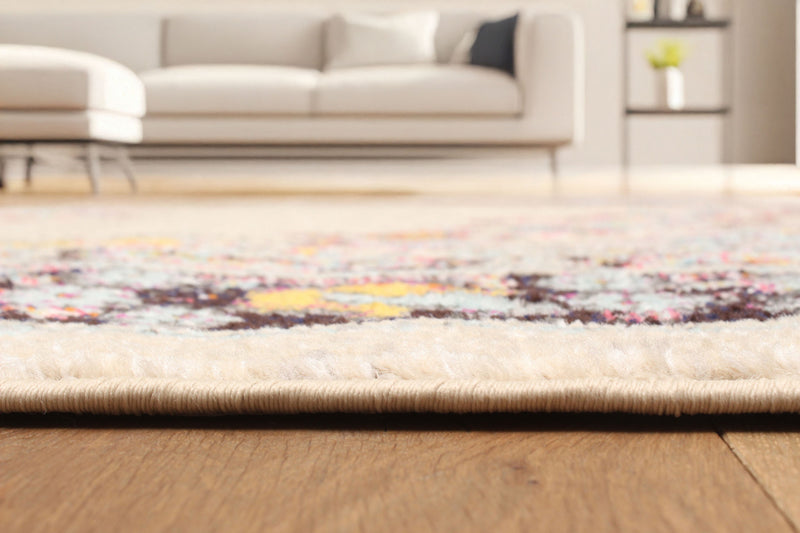 Tapis Traditionnel Lea 5'0\" x 8'0\" en Ivoire