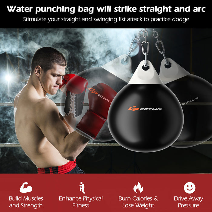 Goplus 18\" 110lbs Eau Lourde Remplie Poinconnage Aqua Formation Sac De Boxe A La Maison Crochet De Gym