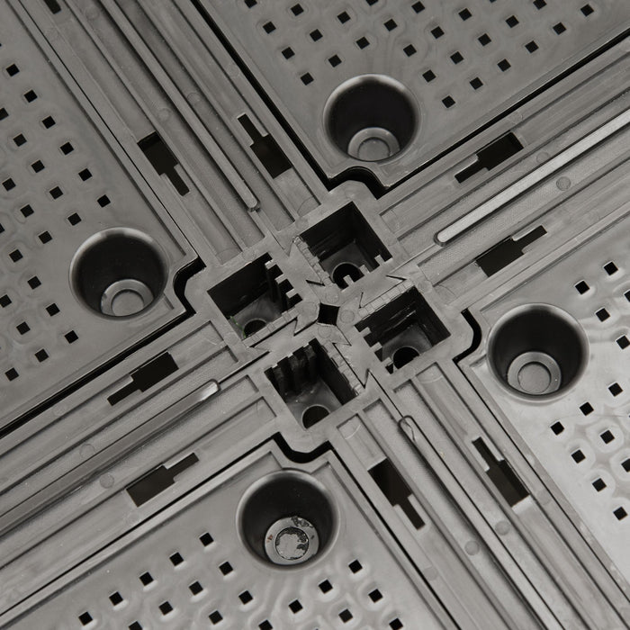 Outsunny Jardiniere Sureleve De 6 Pieces En Pp Sureleve Pour Plantes A Fleurs, Boite De Culture D'herbes Vegetales Empilable