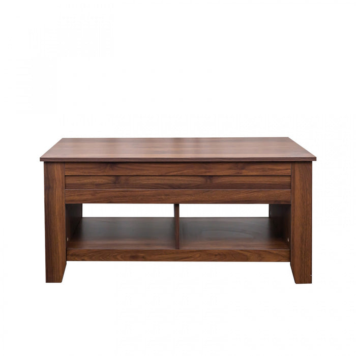 Table Basse à Plateau Surélevé et Table de Bout Brun Strauss, 2 Mrcx