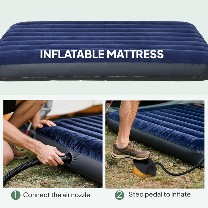 Tente de camping pliable et portable Outsunny Camping Combo, vert fonce