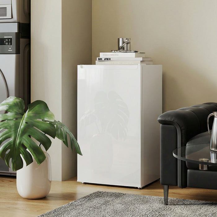 HOMCOM Mini congelateur compact de 2,1 pi³ avec temperature reglable, blanc