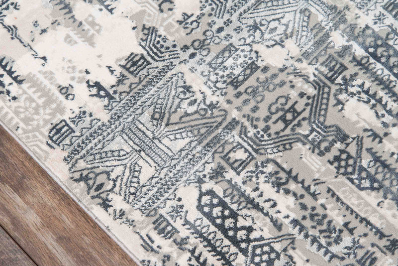 Tapis Traditionnel Claudia 7'9\" x 9'10\" en Gris