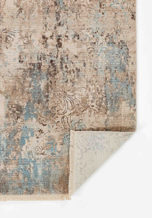 Tapis Traditionnel Malia 2'6\" x 8'0\" en Bleu