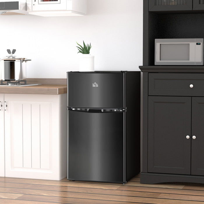 HOMCOM Mini-refrigerateur 3,2 pi cubes avec congelateur, etagere reglable