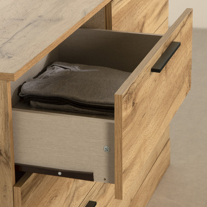  Commode Step One Essential à 6 tiroirs - chêne nordique
