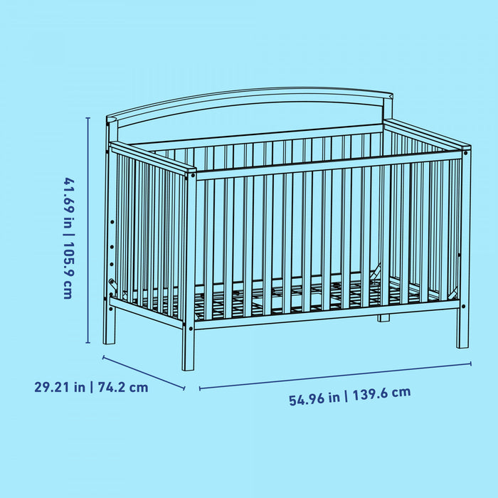 Graco Benton Lit de bebe convertible 5-en-1 - Bois clair