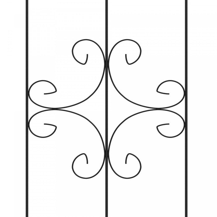 Lot De 2 Treillis De Jardin En Metal Pour Plantes Grimpantes Et Fleurs