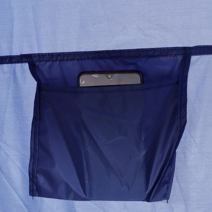 Outsunny Tente De Douche De Camping Portable Vestiaire Tentes D'abri De Confidentialite Toilettes De Plage Et Seance Photo En Interieur Avec Sac De Transport Bleu Marine
