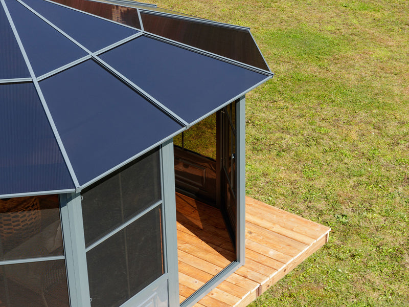 Gazebo Penguin Florence - Solarium 12x12 Toit de polycarbonate