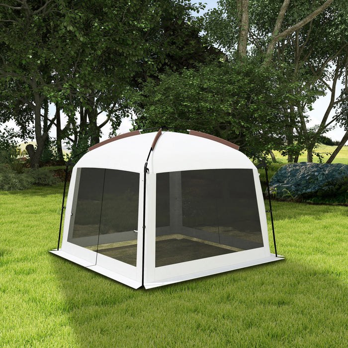 Outsunny Tente Moustiquaire, 10' X 10', Protection Uv50+, Blanc