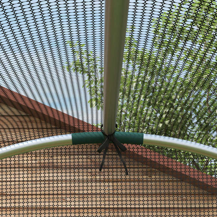 Outsunny Cage De Culture, Tente De Protection Des Plantes De 4' X 4', Noir