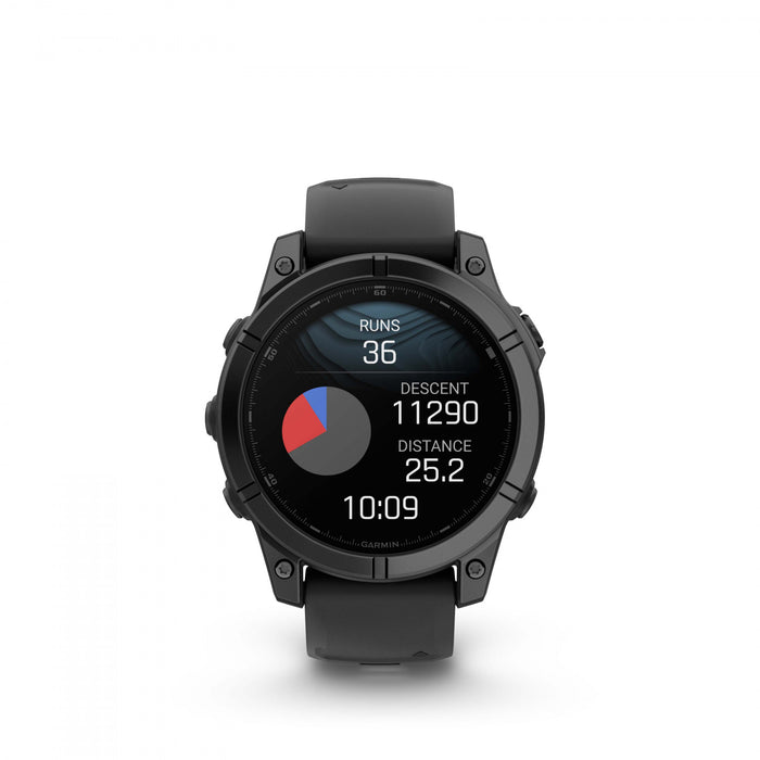  Slate Gray Steel With Black Silicone Band