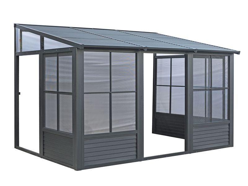 Florence - Solarium Mural 10x12 Toit Metal Noir