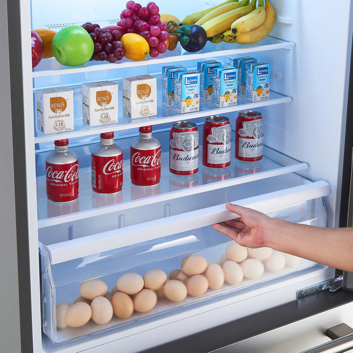 Refrigerateur Milano Espresso de 31 po avec congelateur inferieur, acier inoxydable, 17,2 pi³ – FFFFD1785-31S