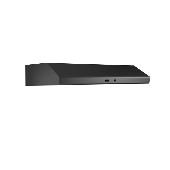 Hotte de cuisinière sous l’armoire Cyclone de Zephyr de 36 po - acier inoxydable noir - AK6536CBS
