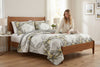 Forever Yellow 3-Piece Reversible Floral Quilt Set King Size | Ensemble de Courtepointe Reversible 3 Pieces Tres Grand Lit