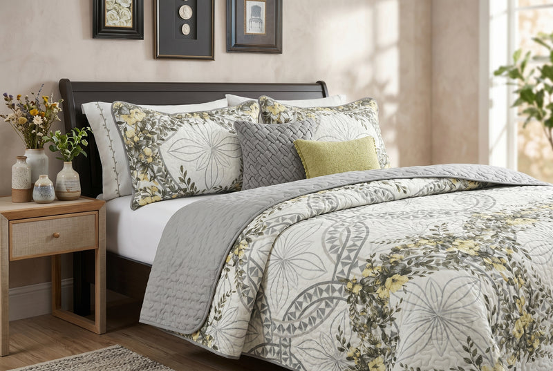 Ensemble de Courtepointe Reversible 3 Pieces Tres Grand Lit