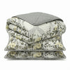 Forever Yellow 3-Piece Reversible Floral Quilt Set King Size | Ensemble de Courtepointe Reversible 3 Pieces Tres Grand Lit