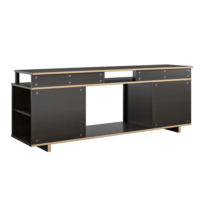 Meuble pour téléviseur Mason d’Ameriwood Home avec foyer électrique pour téléviseurs jusqu’à 65 po - espresso